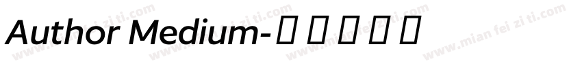 Author Medium字体转换